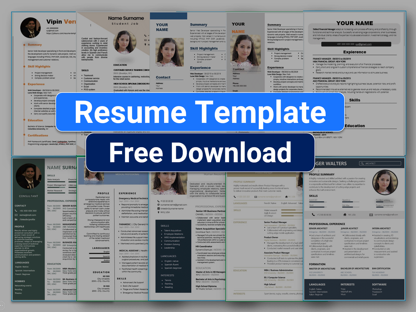 Resume Template Free Download