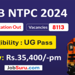 RRB NTPC Graduate Level Post