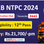 RRB NTPC Undergraduate Recruitment