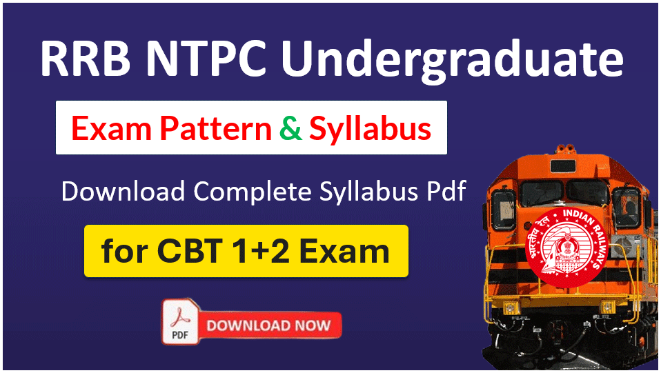 RRB NTPC Undergraduate Syllabus in Hindi