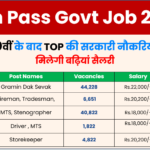 10th Pass Govt Job