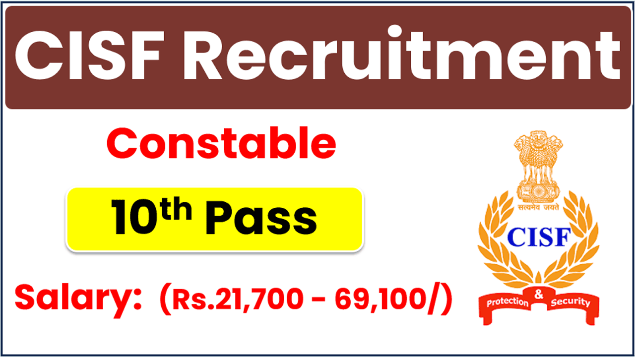 CISF Constable Driver Recruitment