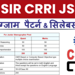 CSIR CRRI Junior Secretariat Assistant Syllabus 2025