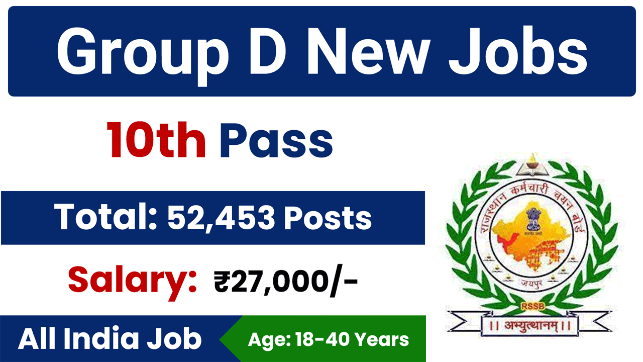 Rajasthan Group D Vacancy