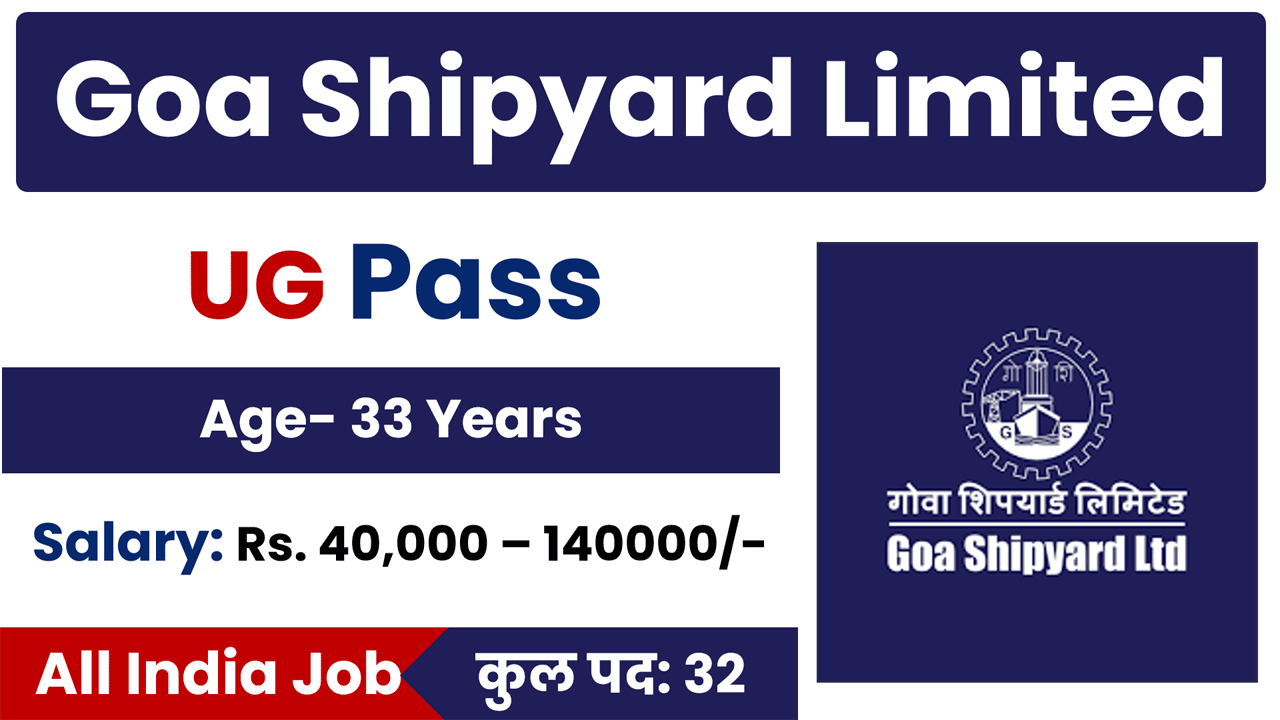 Goa Shipyard Limited Vacancy